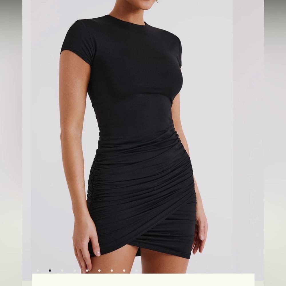 New Meshki Baylee Women’s Mini Dress in Taupe color size XXL